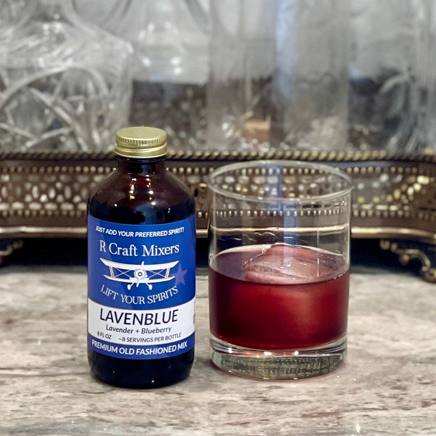 LavenBlue Old Fashioned Mixer – Lavender + Blueberry